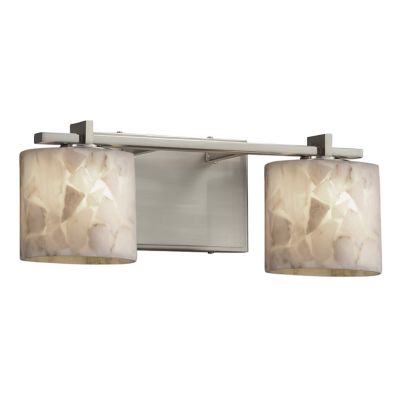 Alabaster Rocks! Era Vanity Light with Oval Shade