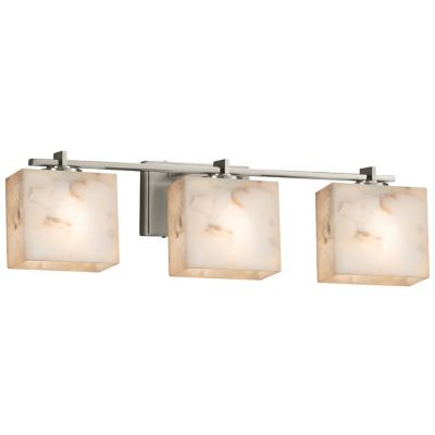 Alabaster Rocks! Era Vanity Light with Rectangle Shade