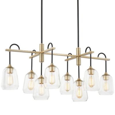 Industrial Linear Brass Chandelier Lighting Fixtures at Lumens