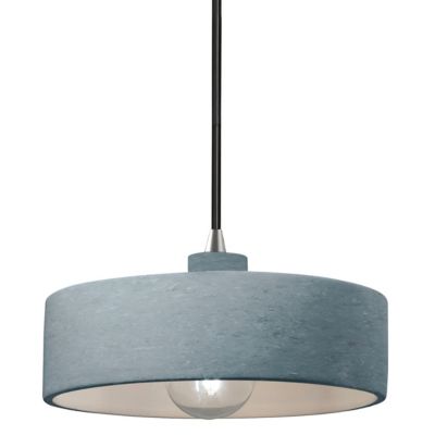 Radiance Dish Ceramic Drum Pendant