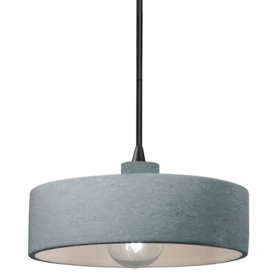 Radiance Dish Ceramic Drum Pendant