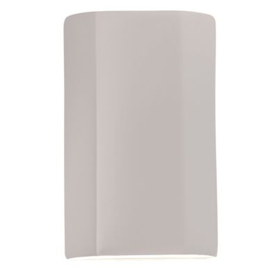 Cylinder ADA Outdoor Wall Sconce (White|LED)-OPEN BOX