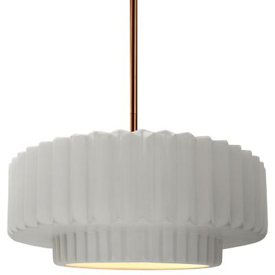 Radiance Tier Pleated Pendant