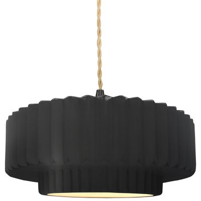 Radiance Tier Pleated Pendant