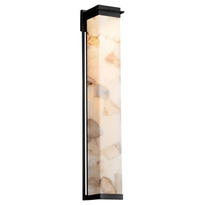 Alabaster Rocks Pacific Wall Sconce (Black|48 In) - OPEN BOX