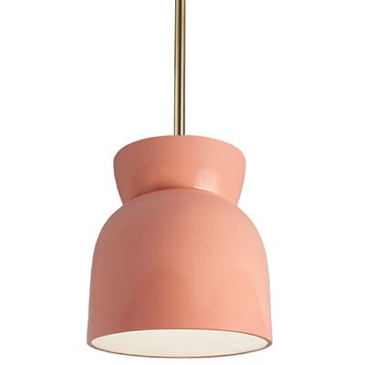 Large Mini Pendant (Rigid|Gloss Blush|Brass) - OPEN BOX