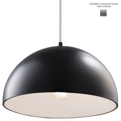 Dome Pendant (Concrete Accent|Matte Black|Black) - OPEN BOX