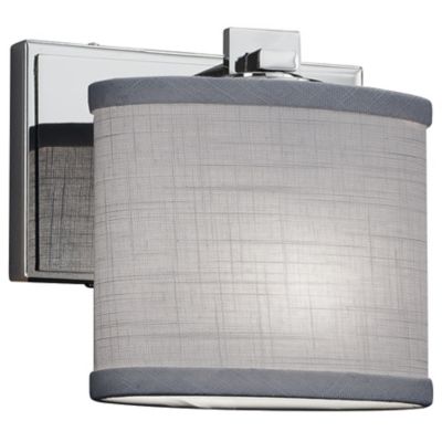 Textile Era ADA Wall Sconce (Chrome|Oval|Incand) - OPEN BOX