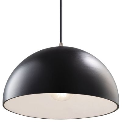 Dome Pendant(Matte Black|Brushed Nickel|Black Cord)-OPEN BOX