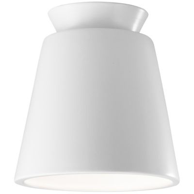 Radiance Trapezoid Flushmount (Gloss White|LED) - OPEN BOX