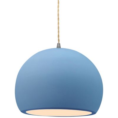 Radiance Globe Pendant (Beige|Sky Blue|Nickel|Med)-OPEN BOX