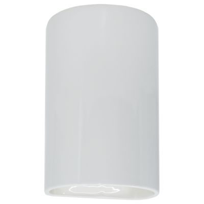 Ambiance Cylinder Wall Sconce (White|Small|Std) - OPEN BOX