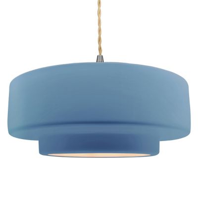 Radiance Tier Pendant  (Sky Blue|Nickel|Stem Kit) - OPEN BOX