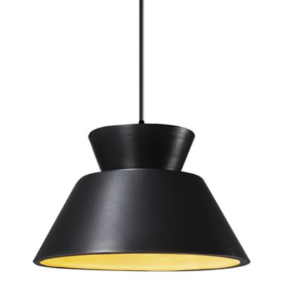 Radiance Trapezoid Pendant (Matte Black|Champagne)-OPEN BOX