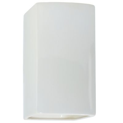 Rectangle Wall Sconce (White|L|Std|Up&Downlight) - OPEN BOX