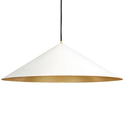 Conos 3-Light Pendant (White with Champagne Gold) - OPEN BOX