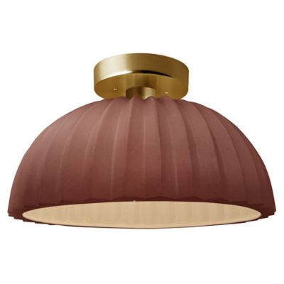 Radiance Pleated Dome LED Semi-Flushmount