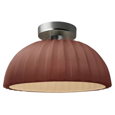 Radiance Pleated Dome LED Semi-Flushmount