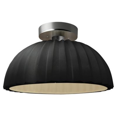 Radiance Pleated Dome LED Semi-Flushmount