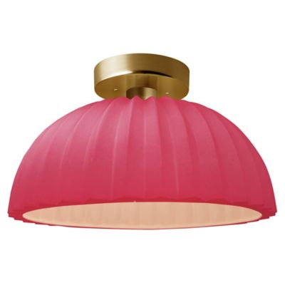 Radiance Pleated Dome LED Semi-Flushmount