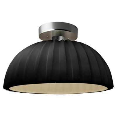 Radiance Pleated Dome LED Semi-Flushmount