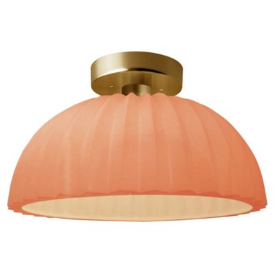 Radiance Pleated Dome LED Semi-Flushmount