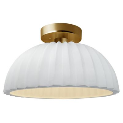 Radiance Pleated Dome LED Semi-Flushmount