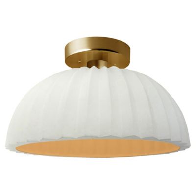 Radiance Pleated Dome LED Semi-Flushmount