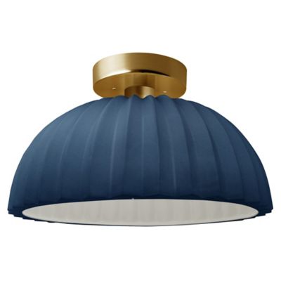 Radiance Pleated Dome LED Semi-Flushmount