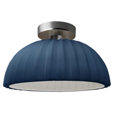 Radiance Pleated Dome LED Semi-Flushmount