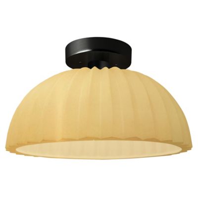 Radiance Pleated Dome LED Semi-Flushmount