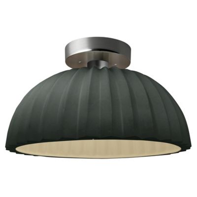 Radiance Pleated Dome LED Semi-Flushmount