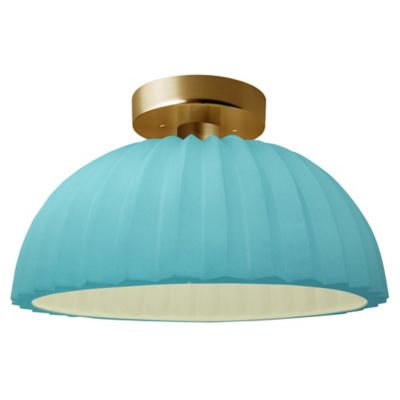 Radiance Pleated Dome LED Semi-Flushmount