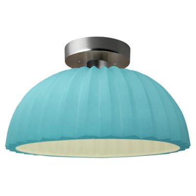 Radiance Pleated Dome LED Semi-Flushmount