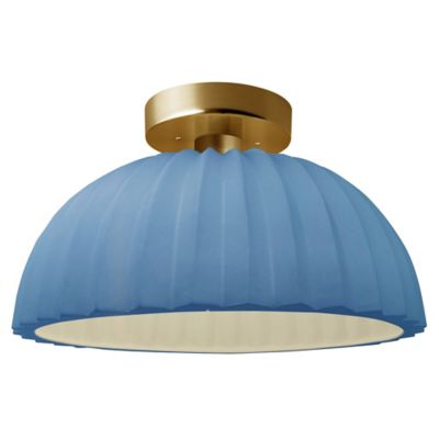 Radiance Pleated Dome LED Semi-Flushmount