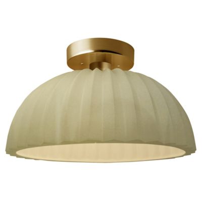Radiance Pleated Dome LED Semi-Flushmount