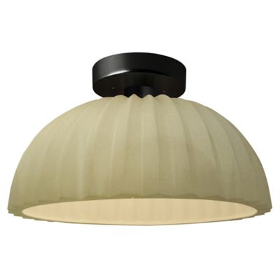 Radiance Pleated Dome LED Semi-Flushmount