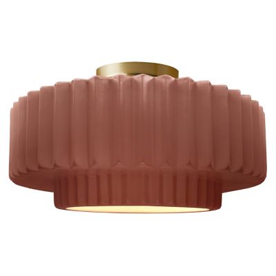 Radiance Tier Pleated LED Semi-Flushmount