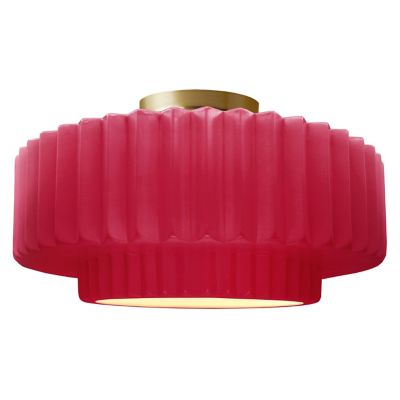 Radiance Tier Pleated LED Semi-Flushmount