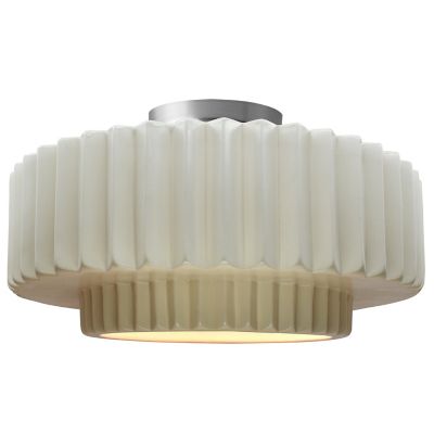 Radiance Tier Pleated LED Semi-Flushmount