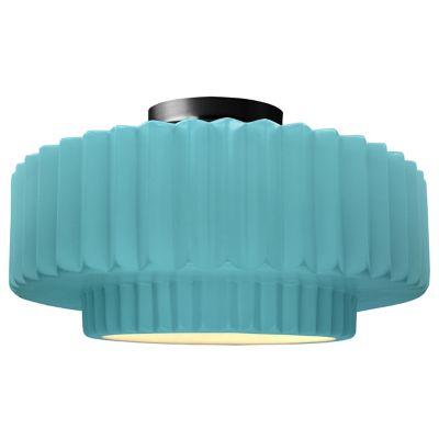 Radiance Tier Pleated LED Semi-Flushmount