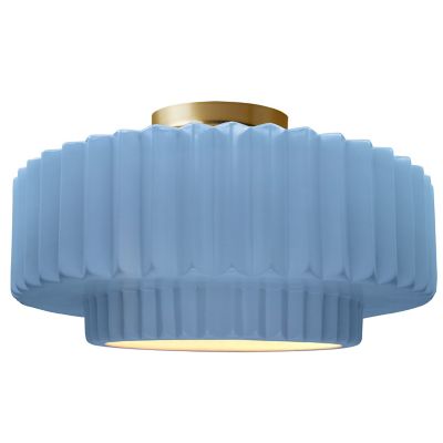 Radiance Tier Pleated LED Semi-Flushmount