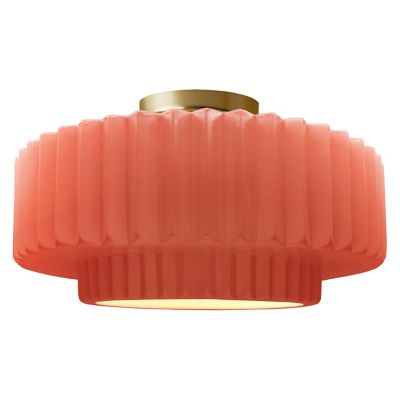 Radiance Tier Pleated LED Semi-Flushmount