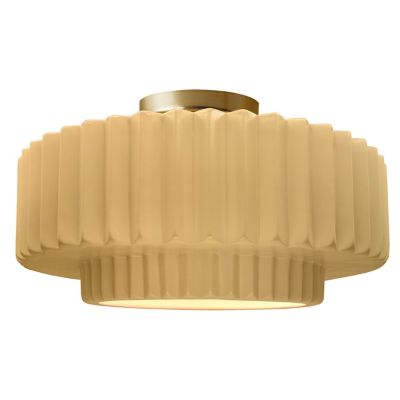 Radiance Tier Pleated LED Semi-Flushmount