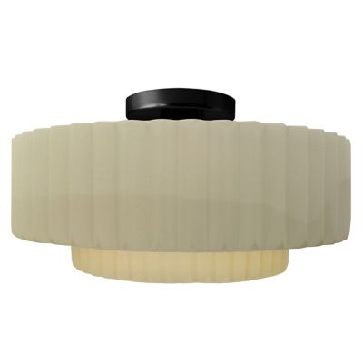 Radiance Tier Pleated LED Semi-Flushmount