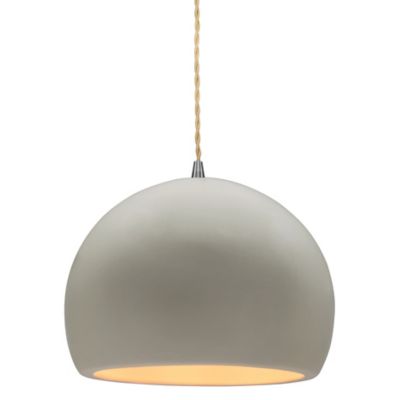 Radiance Globe Pendant (Beige|White|Nickel|Small) - OPEN BOX
