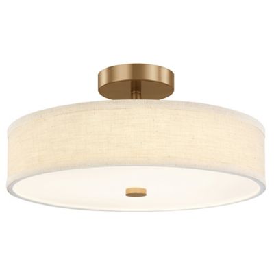 Genova LED Low-Profile Drum Semi-Flushmount