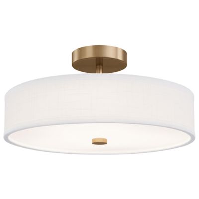 Genova LED Low-Profile Drum Semi-Flushmount