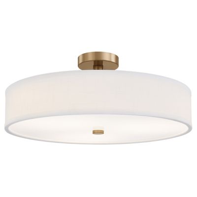 Genova LED Low-Profile Drum Semi-Flushmount