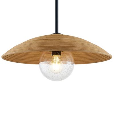 Rattan Caribe Pendant (Matte Black) - OPEN BOX